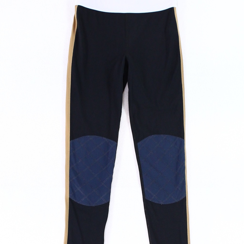 NO KA'OI- Black Colorblock Stretch Leggins- - RARE